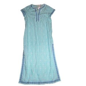 Vineyard vines day Lilly embroidered blue coverup